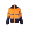 VL JUPITER. Two-tone padded jacket (180g/m²) in polyester (100%), with PU coating