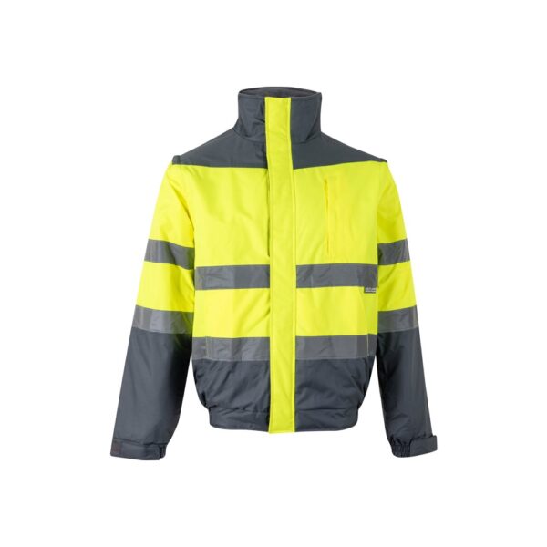 VL JUPITER LARGE. Two-tone padded jacket (180g/m²) in polyester (100%), with PU coating