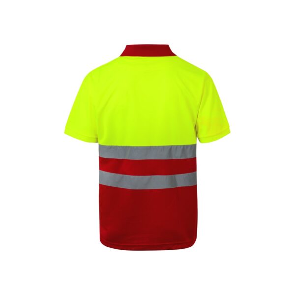 VL CUPID. Two-tone bird-eye polo shirt (160g/m²) with short sleeves, in polyester (100%)