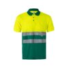 VL CUPID. Two-tone bird-eye polo shirt (160g/m²) with short sleeves, in polyester (100%)