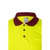 VL CUPID. Two-tone bird-eye polo shirt (160g/m²) with short sleeves, in polyester (100%)