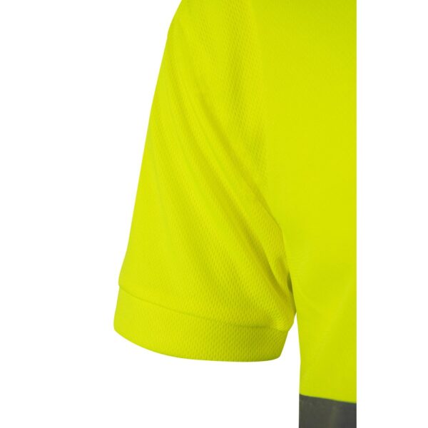 VL CUPID. Two-tone bird-eye polo shirt (160g/m²) with short sleeves, in polyester (100%)