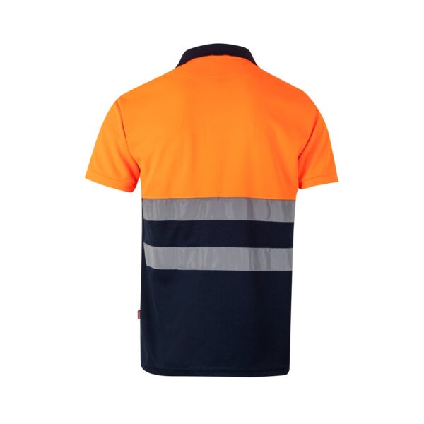 VL CUPID LARGE. Two-tone bird-eye polo shirt (160g/m²) with short sleeves, in polyester (100%)