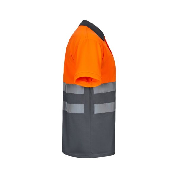 VL CUPID LARGE. Two-tone bird-eye polo shirt (160g/m²) with short sleeves, in polyester (100%)