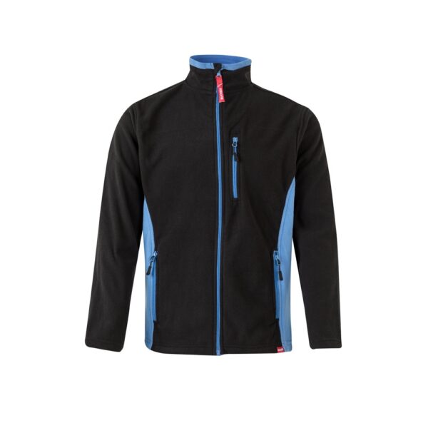 VL GERAS. Two-tone fleece jacket (220g/m²) in polyester (100%)