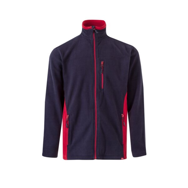 VL GERAS. Two-tone fleece jacket (220g/m²) in polyester (100%)
