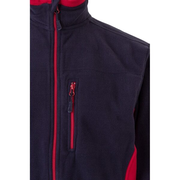 VL GERAS. Two-tone fleece jacket (220g/m²) in polyester (100%)
