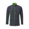 VL GERAS. Two-tone fleece jacket (220g/m²) in polyester (100%)