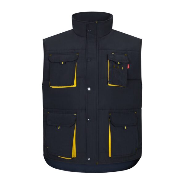 VL NERGAL. Padded vest, two-tone, multi-pocket (120g/m²), in polyester (100%)