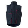 VL NERGAL. Padded vest, two-tone, multi-pocket (120g/m²), in polyester (100%)