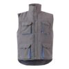 VL NERGAL. Padded vest, two-tone, multi-pocket (120g/m²), in polyester (100%)