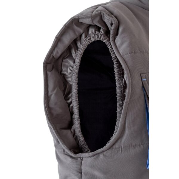 VL NERGAL. Padded vest, two-tone, multi-pocket (120g/m²), in polyester (100%)