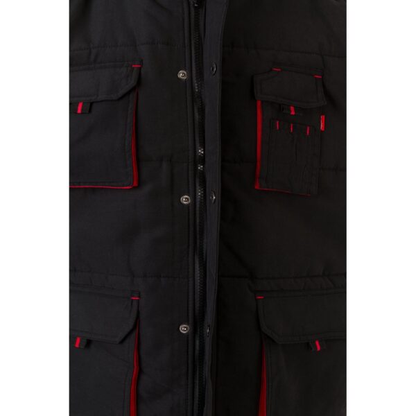 VL NERGAL. Padded vest, two-tone, multi-pocket (120g/m²), in polyester (100%)