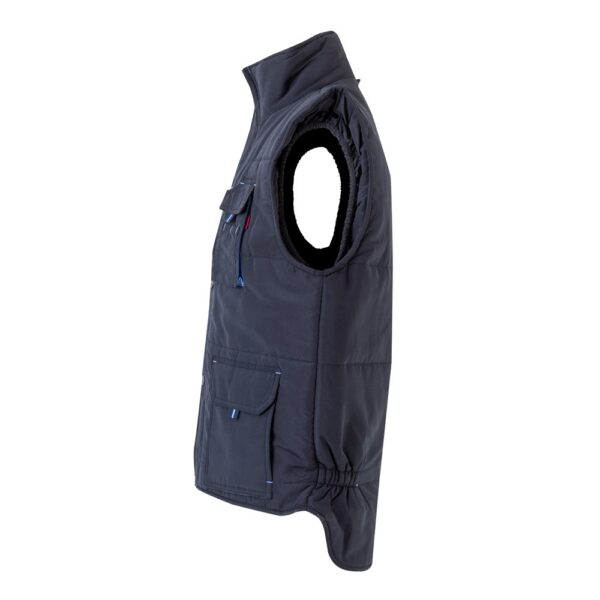 VL NERGAL. Padded vest, two-tone, multi-pocket (120g/m²), in polyester (100%)