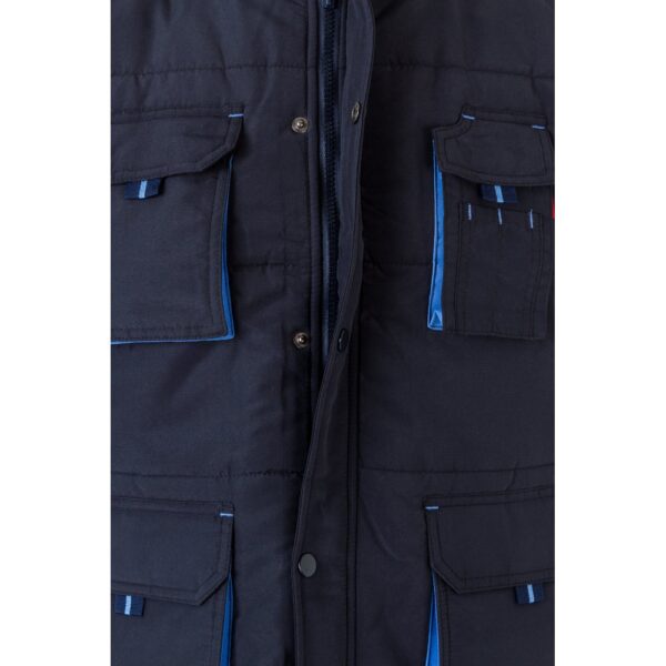 VL NERGAL. Padded vest, two-tone, multi-pocket (120g/m²), in polyester (100%)