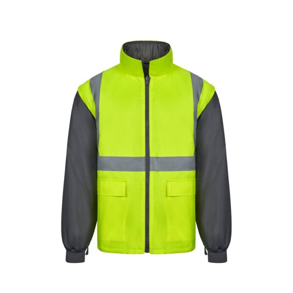 VL JUNO LARGE. Two-tone 4-in-1 parka (180g/m²), in polyester (100%) with PU coating