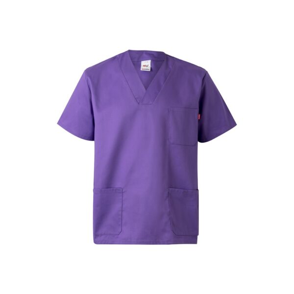 VL ILLAPA. Twill tunic (190g/m²) with short sleeves, in polyester (65%) and cotton (35%)