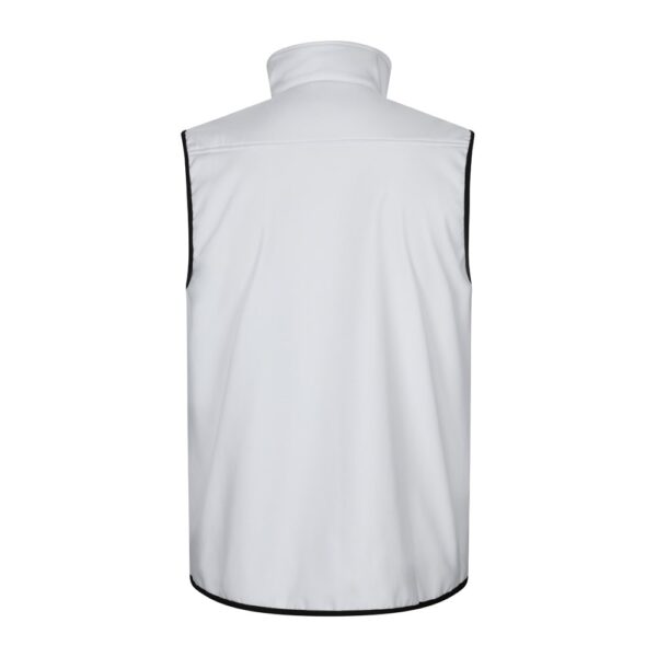 VL VARUNA. Soft shell vest (280g/m²), with polar lining, in polyester (94%) and elastane (6%)