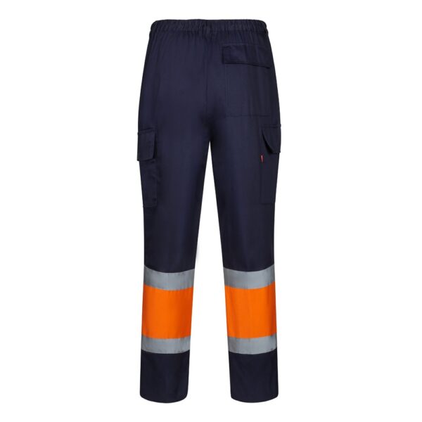VL ARTEMIS. Two-tone trousers, in twill (190g/m²), cotton (20%) and polyester (80%)