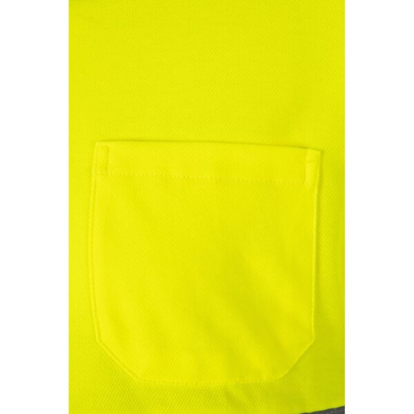 VL PLUTO. Two-tone piqué polo shirt (150g/m²) with long sleeves, in cotton (55%) and polyester (45%)