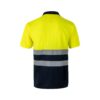 VL FORTUNA. Bird-eye polo shirt (140g/m²) with short sleeves, in polyester (100%)