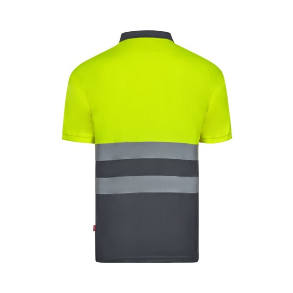 VL FORTUNA. Bird-eye polo shirt (140g/m²) with short sleeves, in polyester (100%)