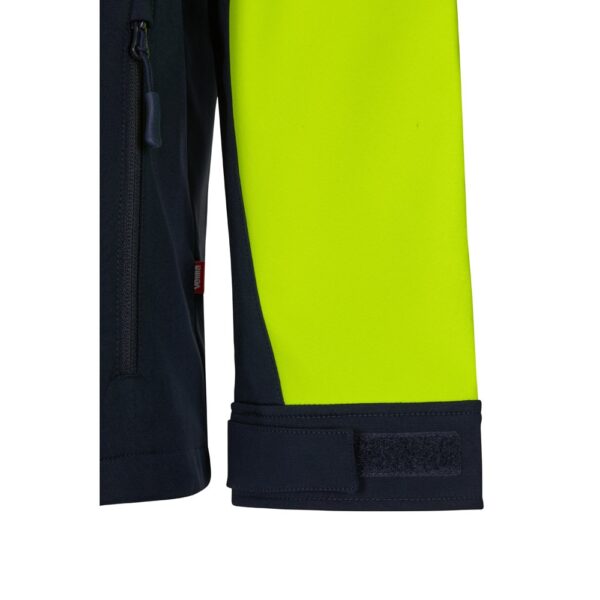 VL HESTIA LARGE. Two-tone soft shell jacket (280g/m²), with fleece lining and TPU membrane, in polyester (96%) and elastane (4%)