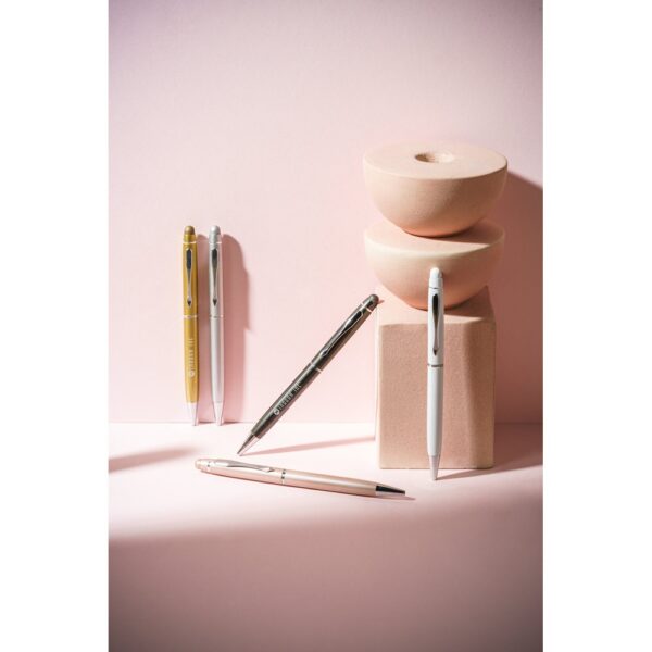 JULIE. Ball pen in recycled aluminum (100% rAL) with touch tip