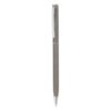 LESLEY METALLIC. Aluminium ball pen with clip and twist mechanism