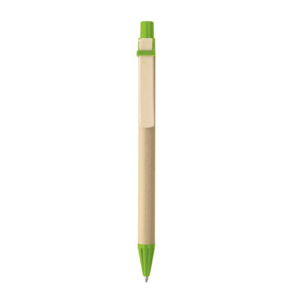 NAIROBI. Kraft paper ball pen with wooden clip