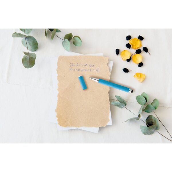 PAPYRUS. Ball pen in paper kraft and ABS with touch tip