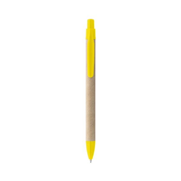 91628_108-a REMI. Ballpoint pen made from 100% recycled paper with clip