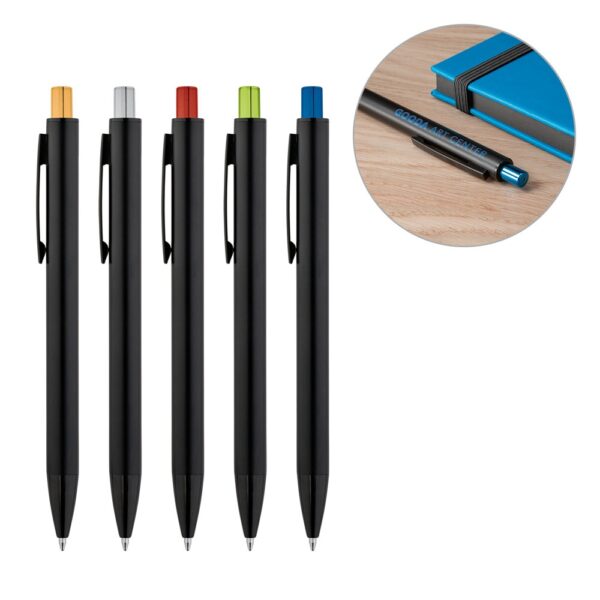 91694_set JOAN. Aluminium ball pen with matte finish