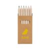 91750_160-a-logo BIRD. Pencil box with 6 coloured pencils
