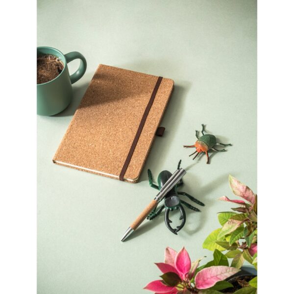 CORKO. Cork and metal ballpoint pen with twist mechanism