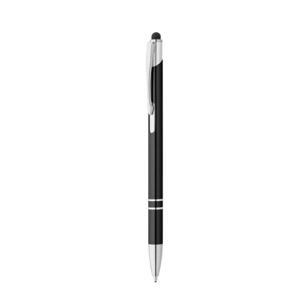 GALBA. Aluminium ball pen with touch tip and clip