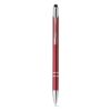 GALBA. Aluminium ball pen with touch tip and clip