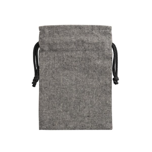 GIBRALTAR. Recycled cotton gift bag (70%) and polyester (30% rPET) (140 g/m²)