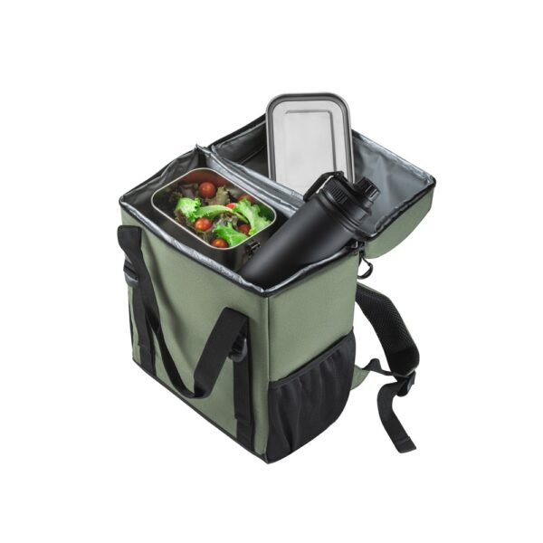 ROMA L. Thermal backpack padded in recycled polyester 600D ripstop 16 L