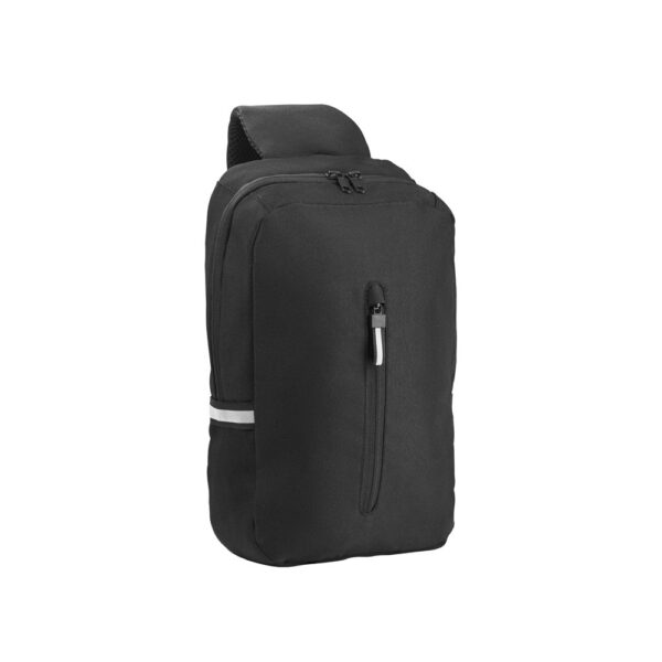 DELFOS. 300D recycled polyester and 600D recycled polyester single strap backpack, with 210D recycled polyester lining