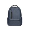 RE-BOSTON. 2Tone recycled nylon waterproof laptop backpack with 210D recycled polyester compartment