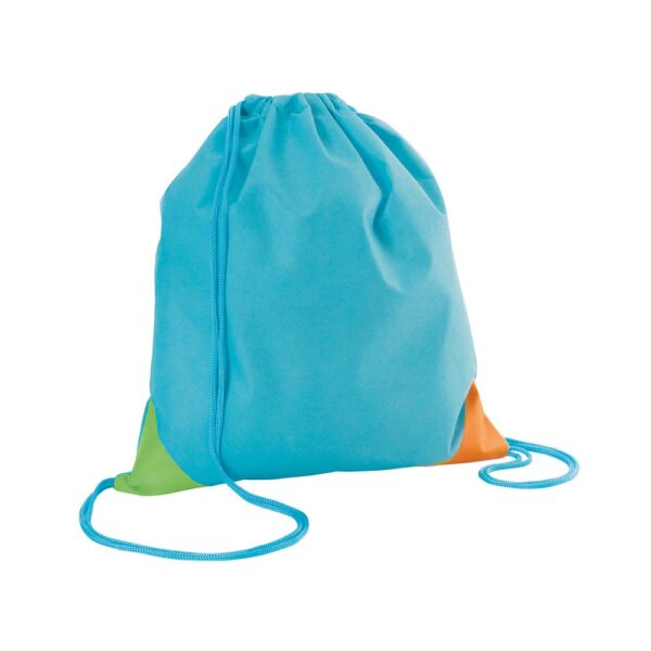 BISSAYA. Colourful non-woven drawstring bag (80 g/m²)