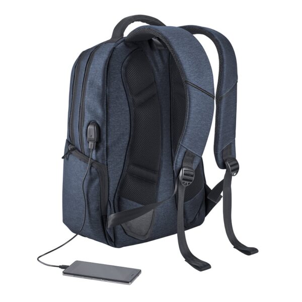 BOSTON. 17" Waterproof 2 Tone Nylon laptop backpack