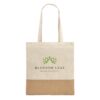 MERCAT. 100% cotton bag (160 g/m²) with imitation jute details