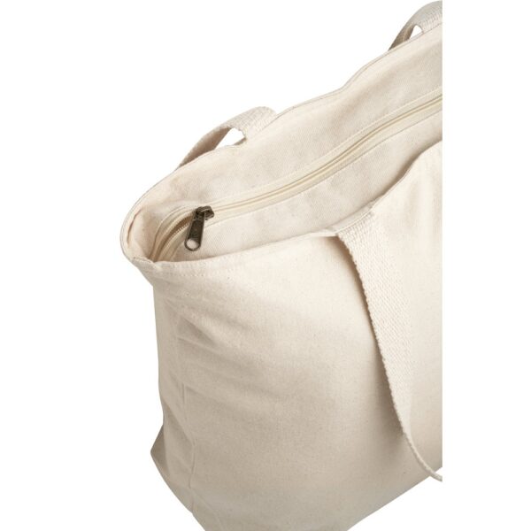 92926_150-c HACKNEY. 100% cotton bag with zipper (280 g/m²)