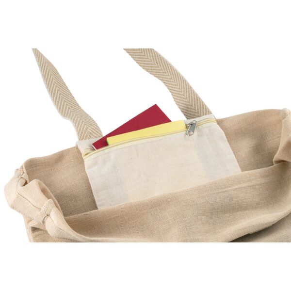 PADOVA. Juco bag (275 g/m²) with inner pocket in 100% cotton (120 g/m²)