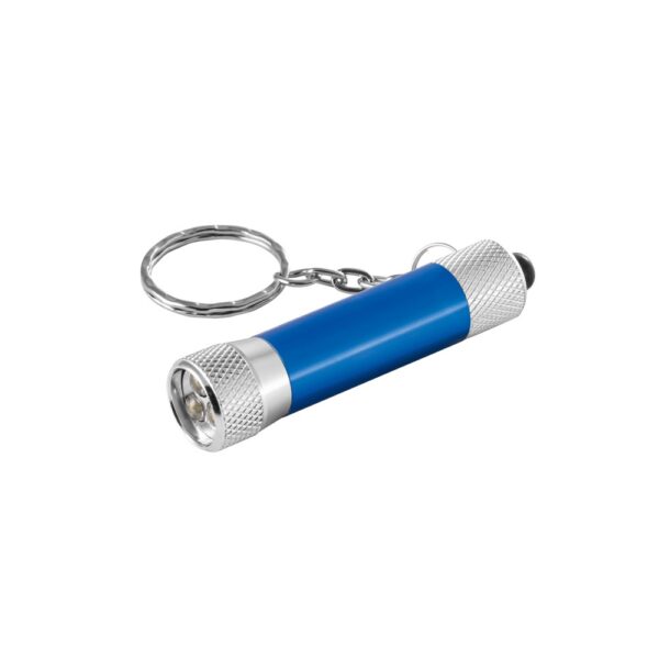 LERGAN. Aluminium keyring with a 3 LED flashlight
