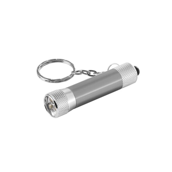 LERGAN. Aluminium keyring with a 3 LED flashlight