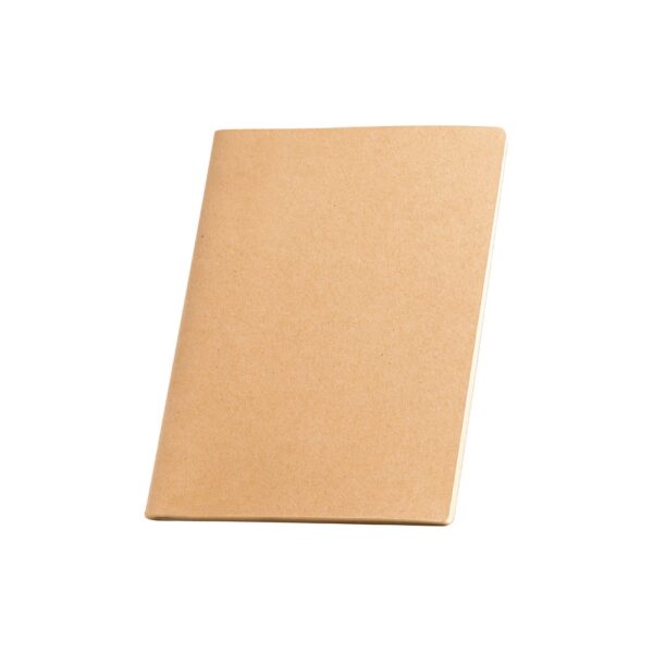 ALCOTT A4. A4 notepad with Kraft paper cover (250 g/m²) and plain pages