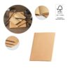ALCOTT A5. A5 notepad with Kraft paper cover (250 g/m²) and plain pages